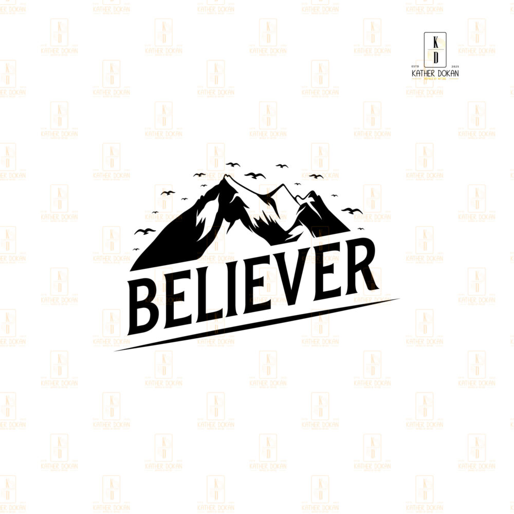 "BELIEVER" carved wooden frame - Image 6
