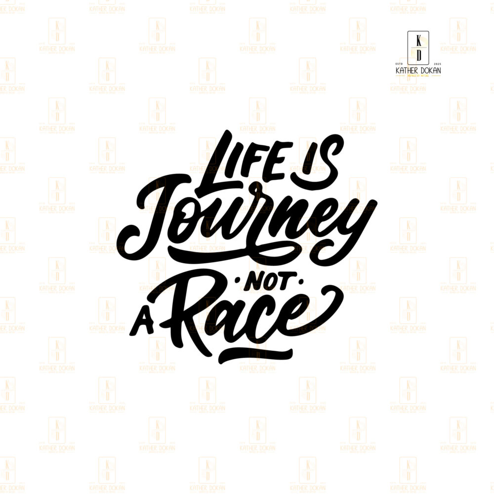 "Life is Journey Not a Race" Quote wooden wall frame - Image 6